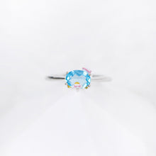 Load image into Gallery viewer, Tuxedo Sam Swiss Blue Topaz Ring
